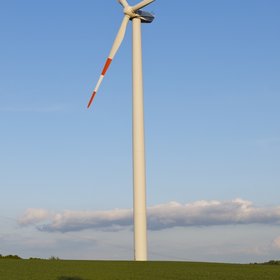 Wind turbine in Coppanz, near Jena