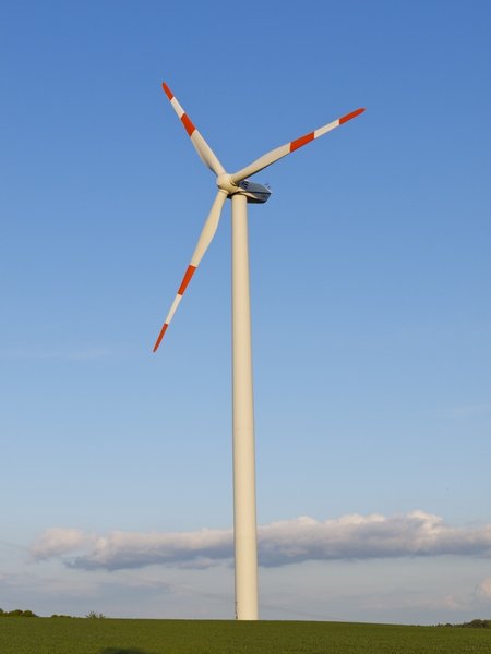 Wind turbine in Coppanz, near Jena