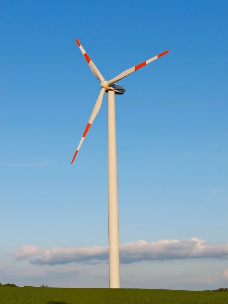 Wind turbine in Coppanz, near Jena