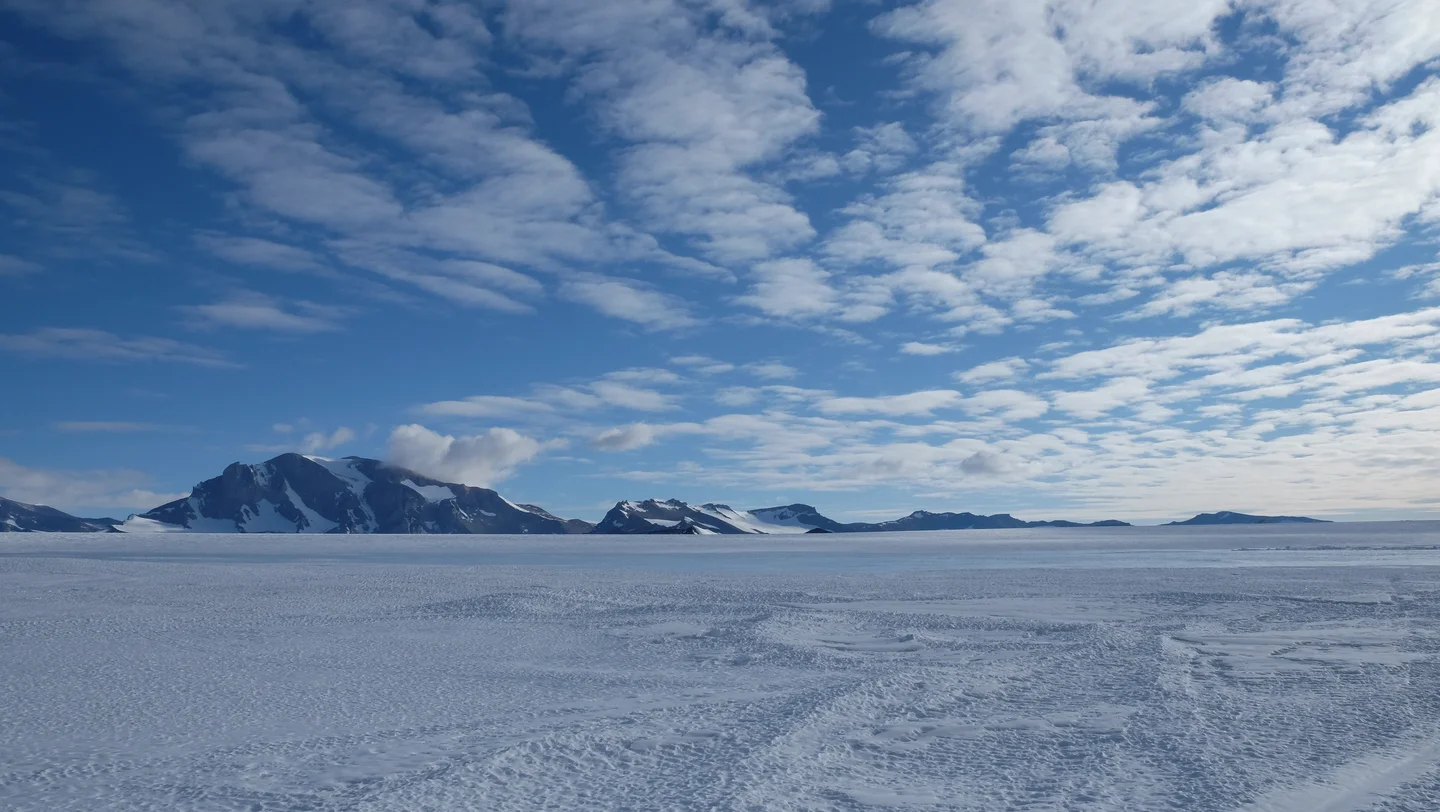 Antarctica not far from the Belgian Princess Elisabeth station
