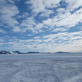 Antarctica not far from the Belgian Princess Elisabeth station