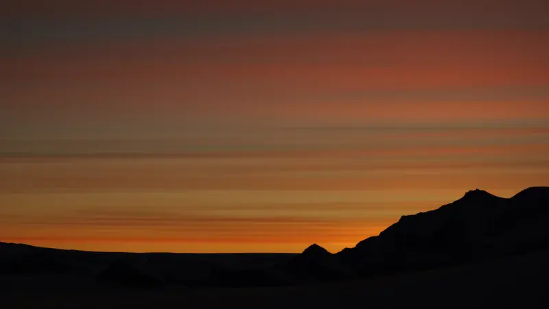 Sunset in Antarctica