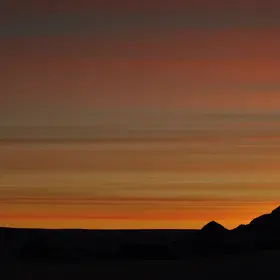Sunset in Antarctica