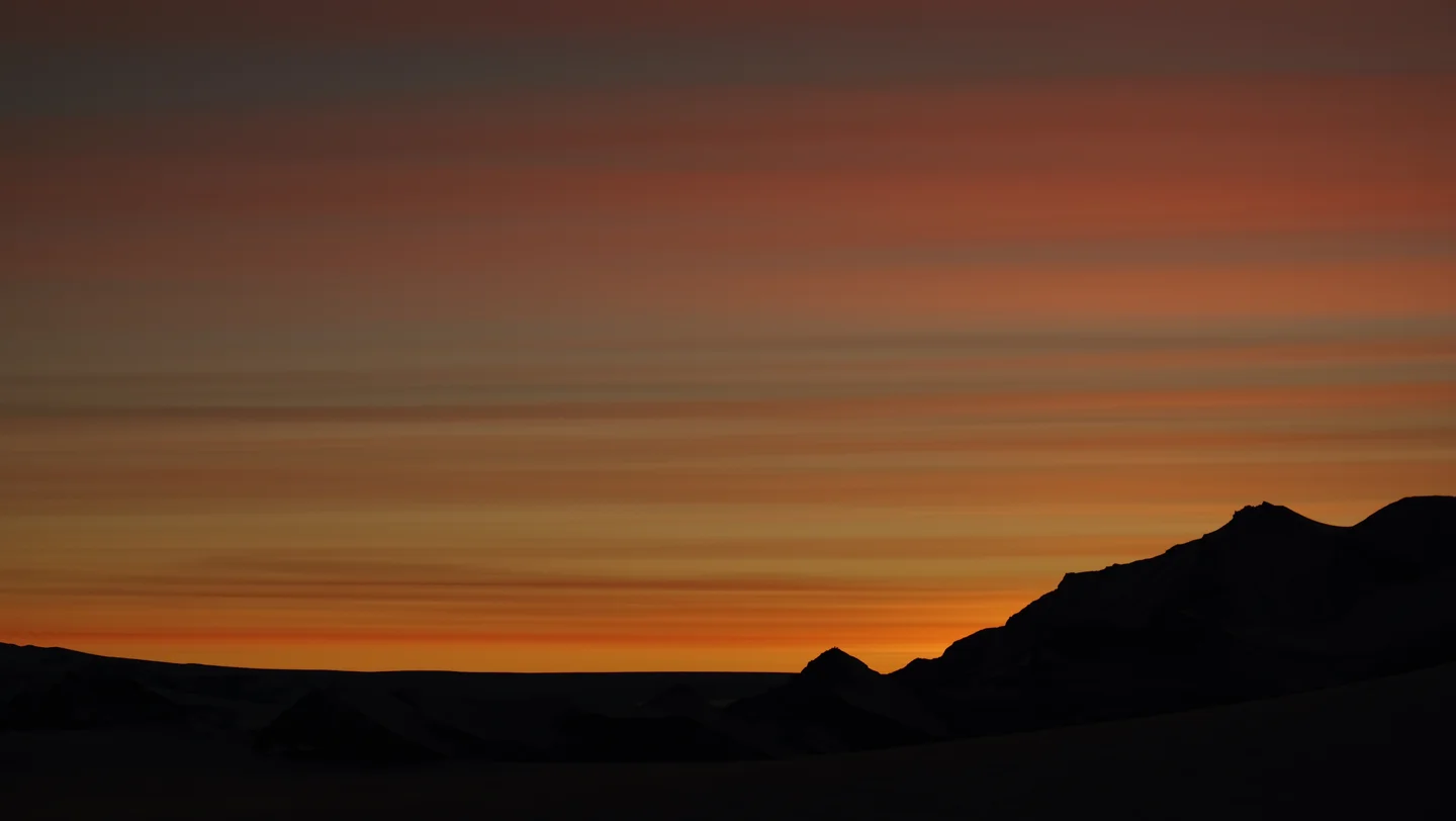 Sunset in Antarctica