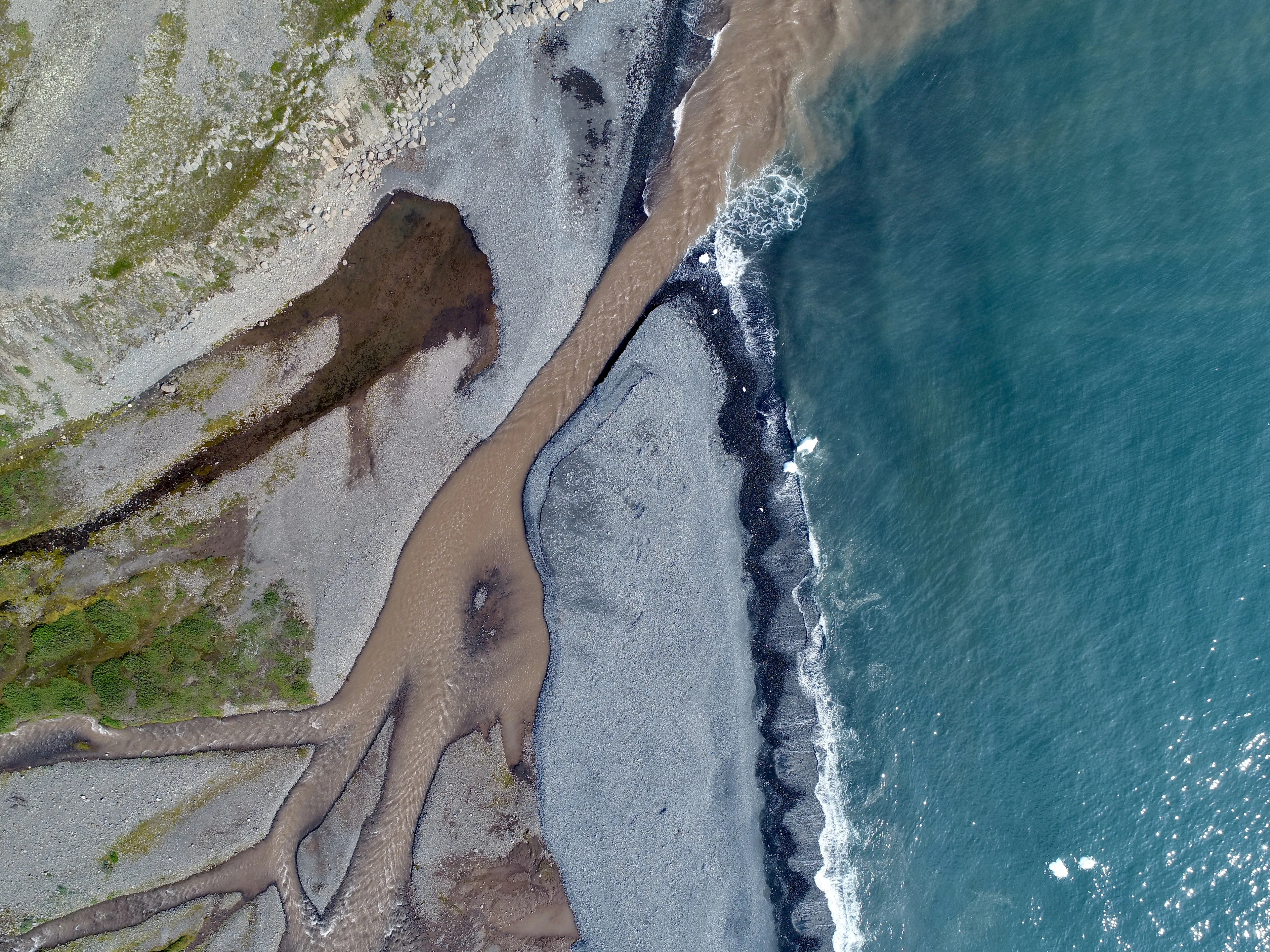 Melt water meets the sea