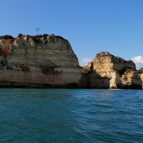 Cliffs in the coast of Lagos (Portugal)