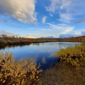 View of Lapporten, close to Abisko National Park