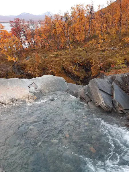 Automnal cascade near Abisko