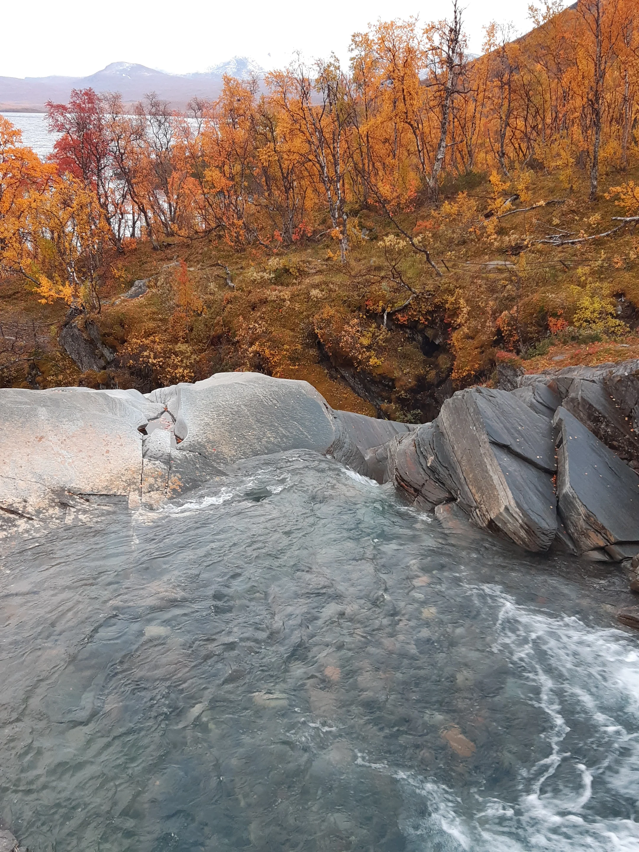 Automnal cascade near Abisko