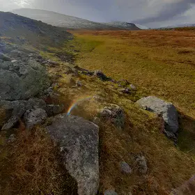 A sunray on the slopes of Miellajokka catchment