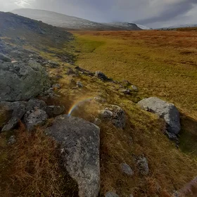 A sunray on the slopes of Miellajokka catchment