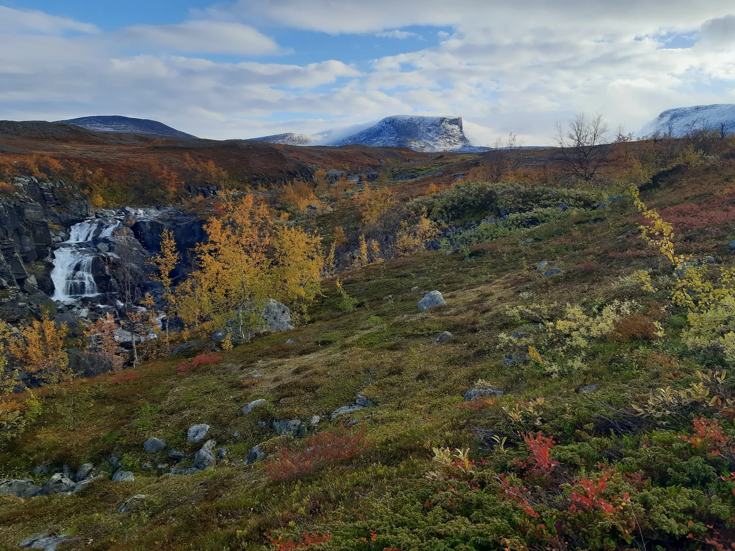 Miellajokka river in Autumn