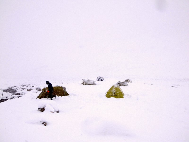 Enduring early winter in our 5k mts basecamp