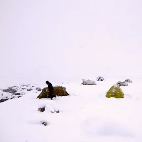 Enduring early winter in our 5k mts basecamp