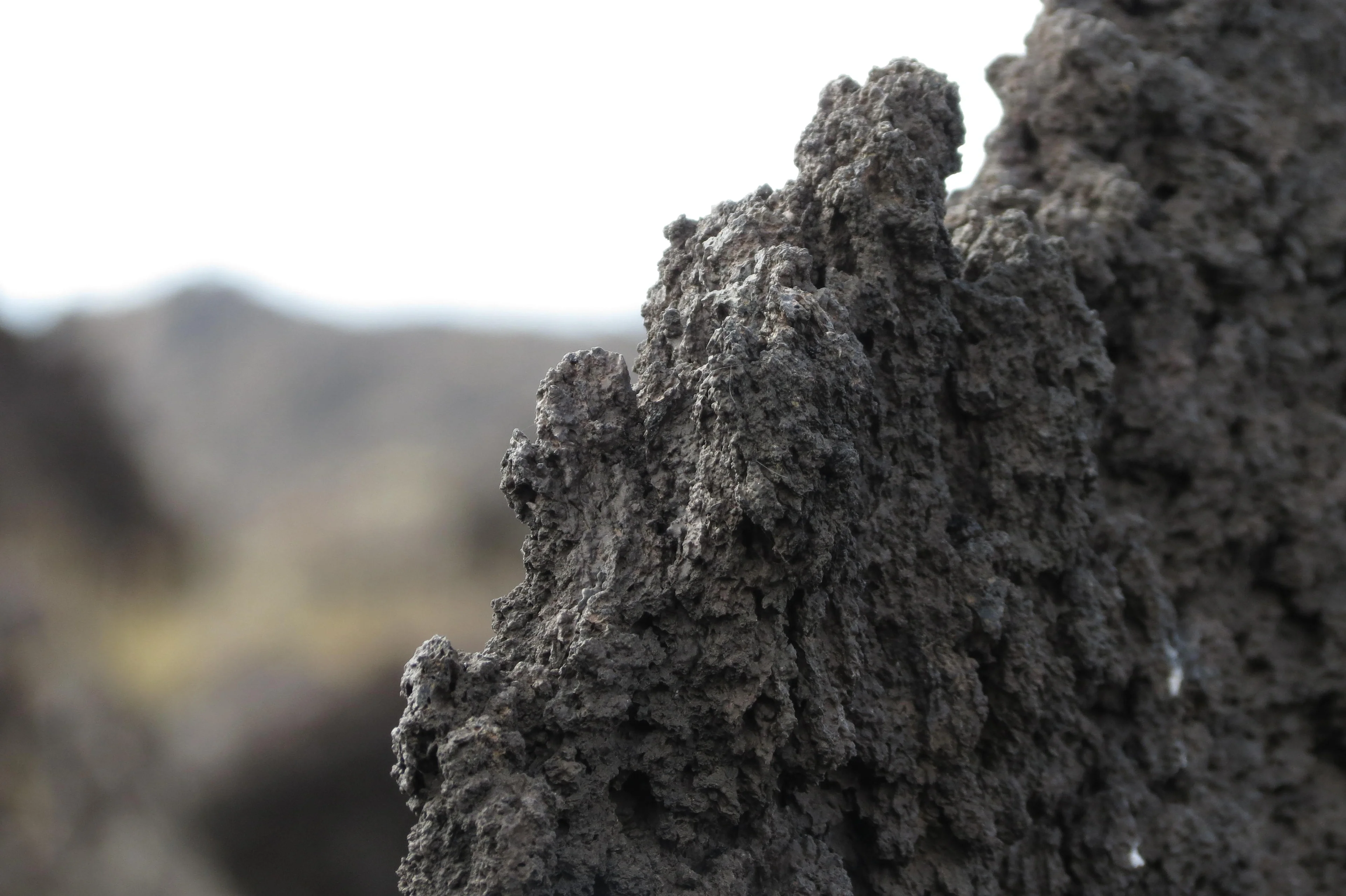 Walking on uneven ground: in the middle of a lava flow, Valle del Bove, Etna