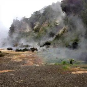 From eruption to mystic landscape