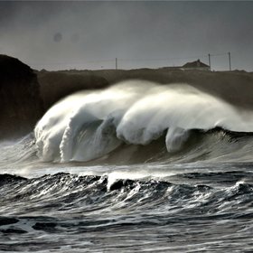 Stormy waves in Ireland