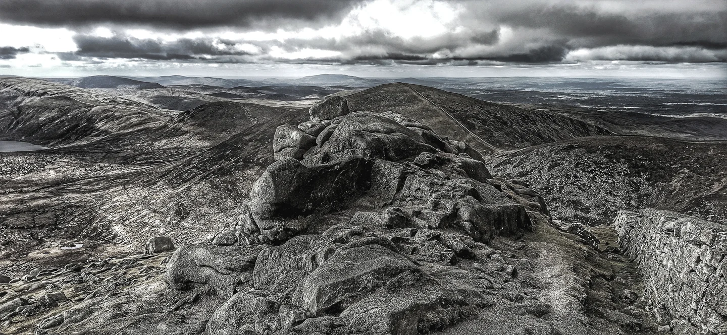 The Wall along the Mourne Moutains
