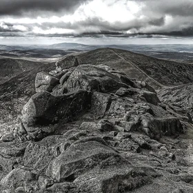 The Wall along the Mourne Moutains