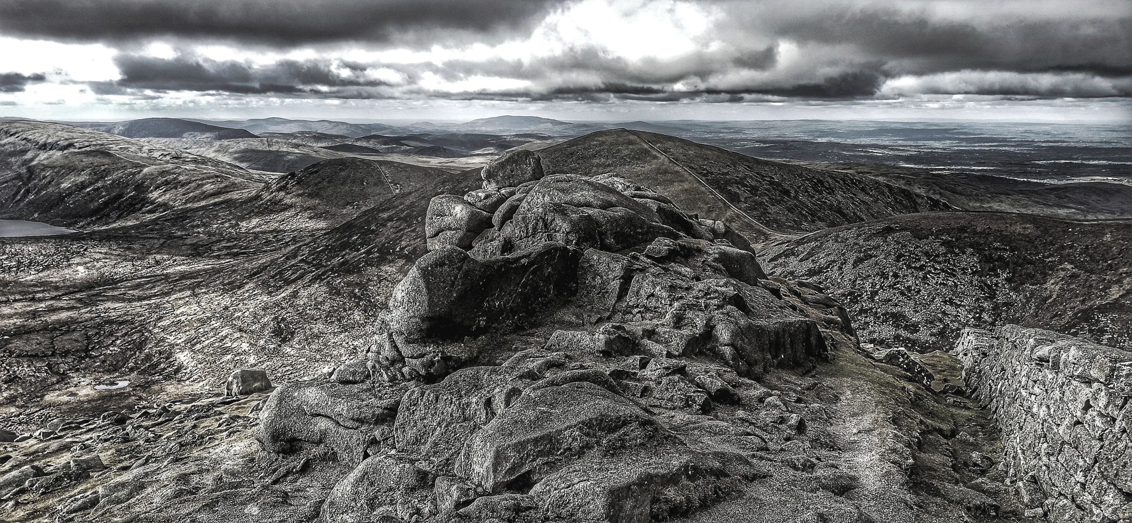 The Wall along the Mourne Moutains