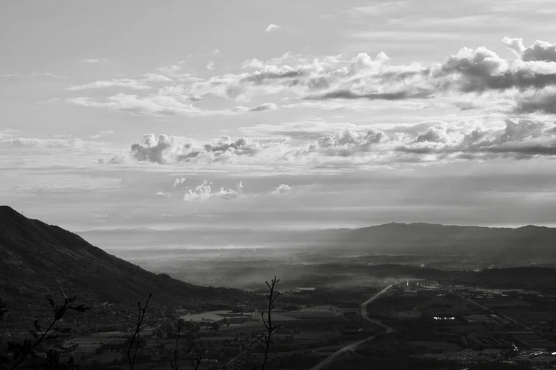 Autumn sunrise from Sacra di San Michele @Piedmont, Italy