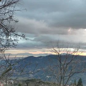 Mystic cloudy sunrise
