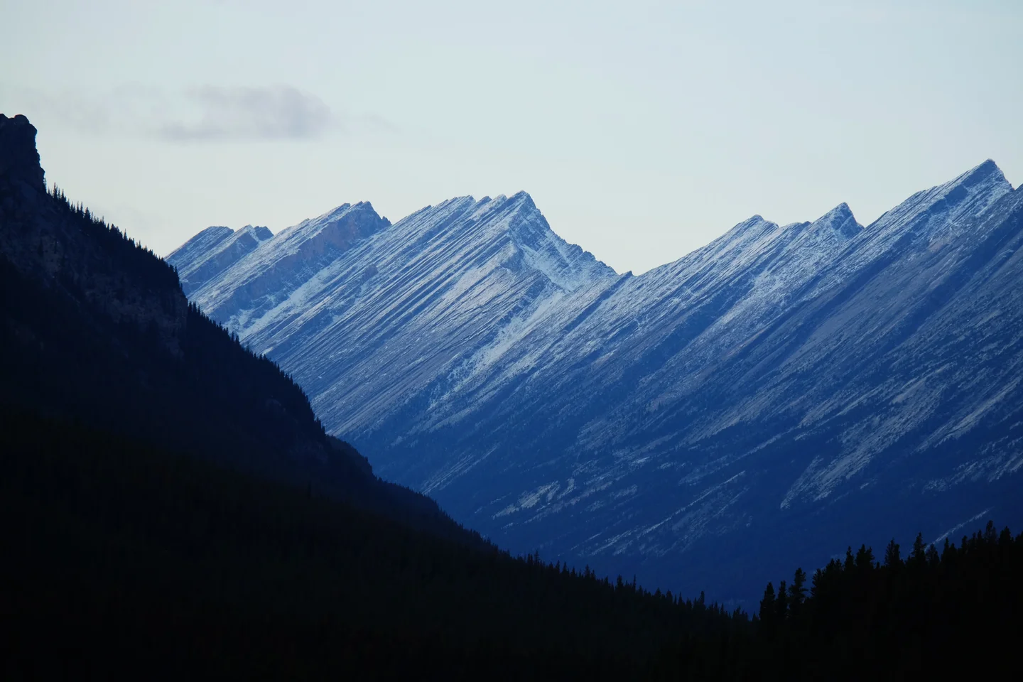Pantone of Blue Mountains, light scattering.