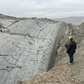 Mud extrusion, Gobustan, Azerbaïdjan