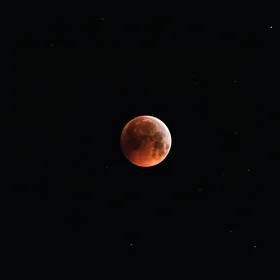 Blood moon over Germany
