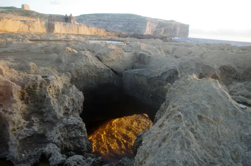 Coastal Cave "Firewater" near Azure Window and Dweira Bay, Malta