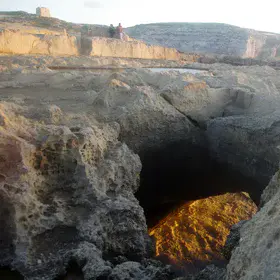 Coastal Cave "Firewater" near Azure Window and Dweira Bay, Malta