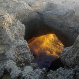 Coastal Cave "Firewater" near Azure Window and Dweira Bay, Malta