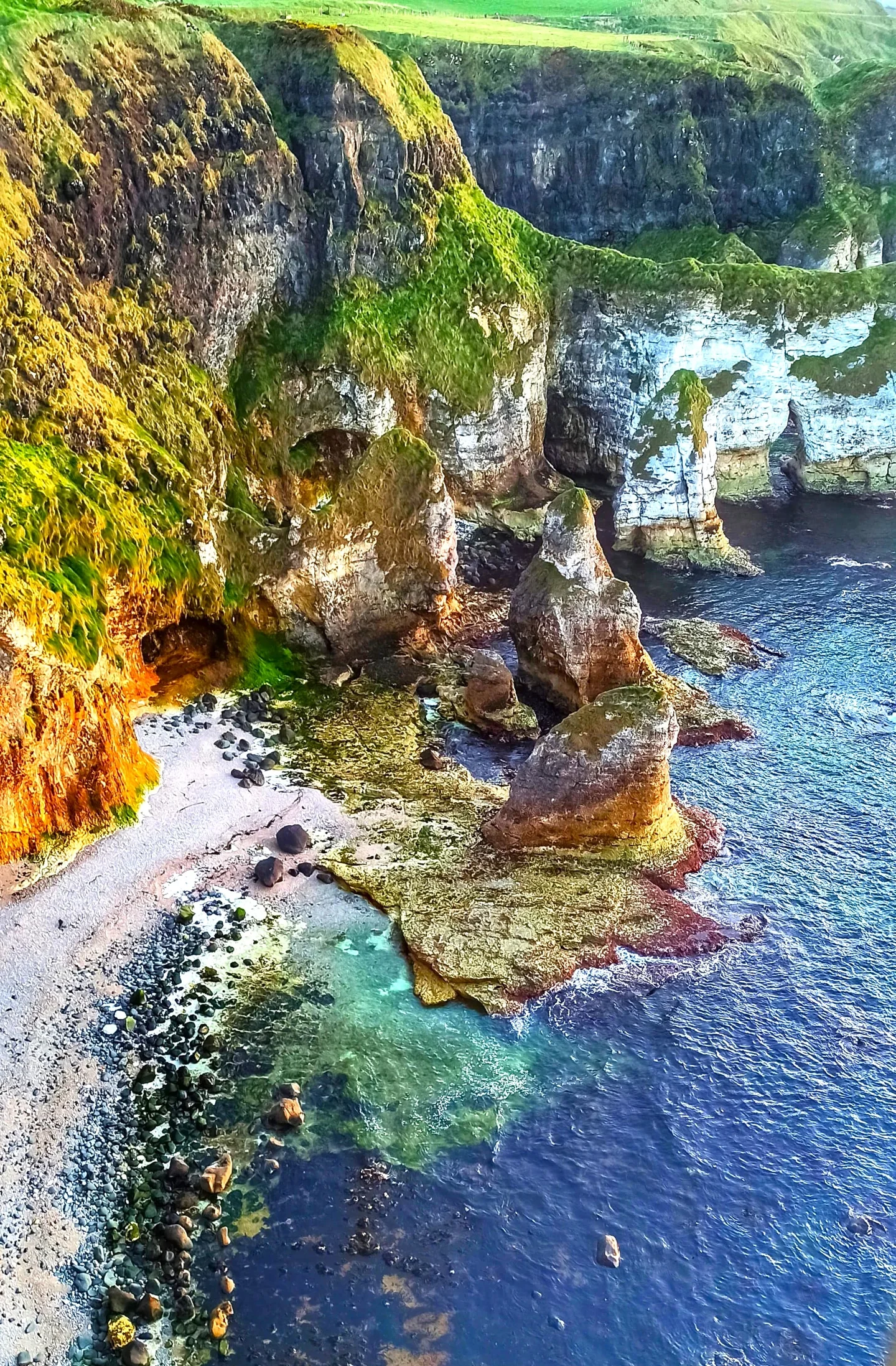 Cliff erosion from Magheracross