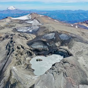 Volcano Copahue and Callaqui - Southern Andes