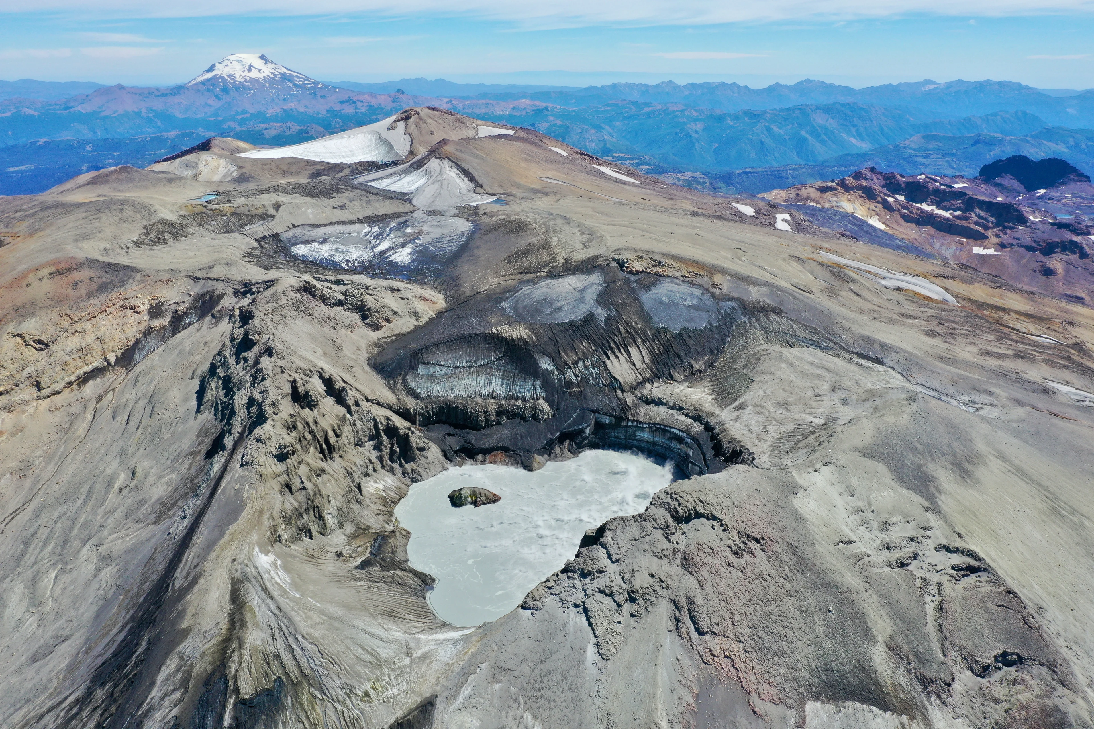 Volcano Copahue and Callaqui - Southern Andes