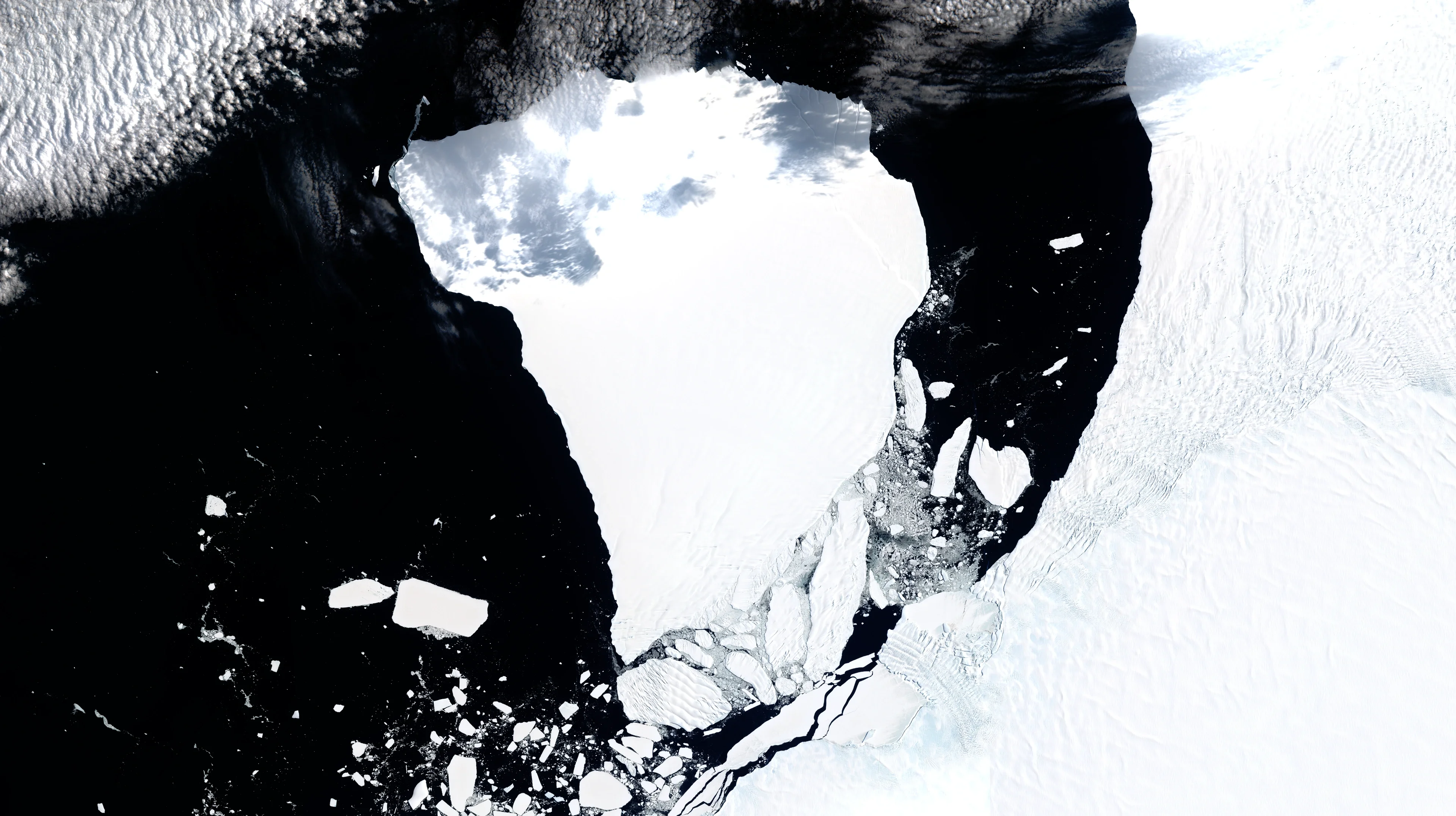 Iceberg A-81, Brunt Ice Shelf, Antarctica - 9 February 2023