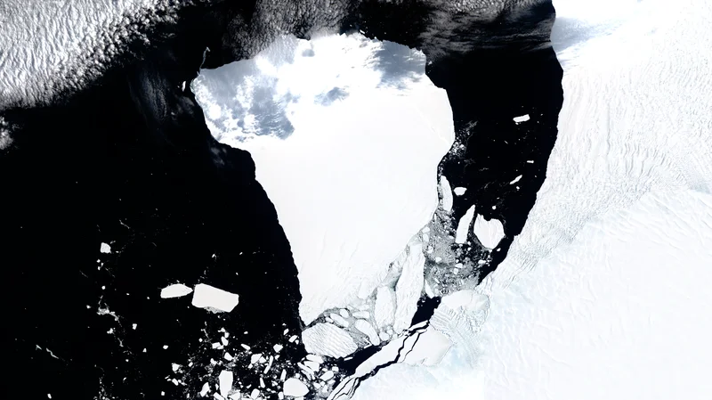 Iceberg A-81, Brunt Ice Shelf, Antarctica - 9 February 2023