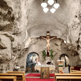 Gellért stone church in Budapest