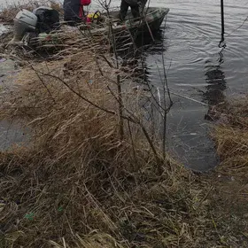 A road sign under the flood