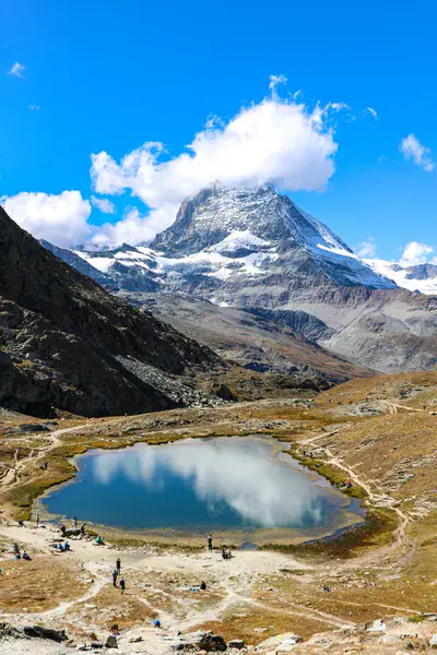 Reflection of the Matterhorn's Fluffy Cloud Hat