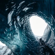 Going inside a glacier by Alexandra von der Esch