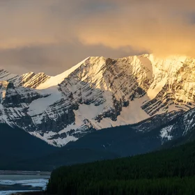 Sunrise in the Canadian Rockies