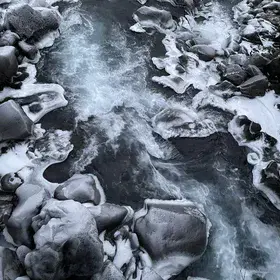 A harmony of water, ice and stone