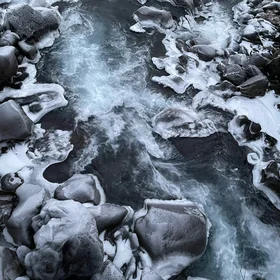 A harmony of water, ice and stone