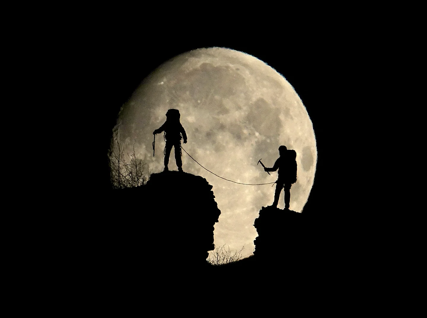 Climbing on the moon - Postojna, Slovenia