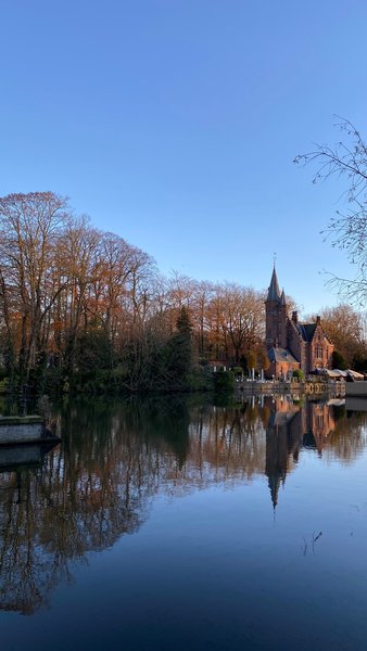 The lake of Love, Bruges, Belgium