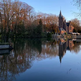 The lake of Love, Bruges, Belgium