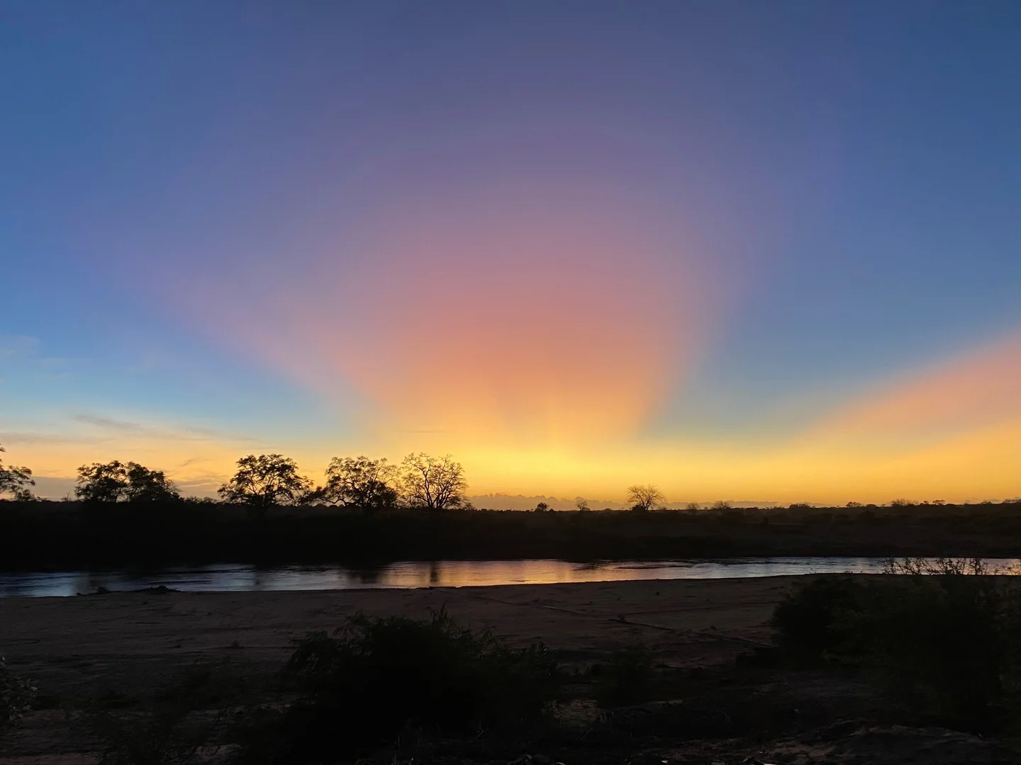 Dawn in Tsavo East, Kenya, Africa