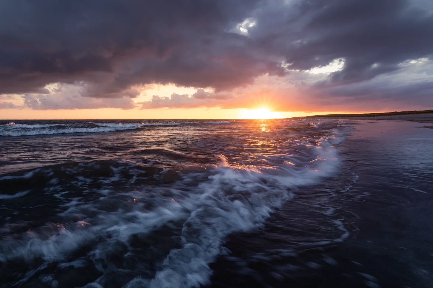 Sunset at a Danish Beach