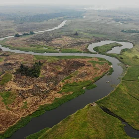 Oxbow lake in Kasai Basin (DR Congo)